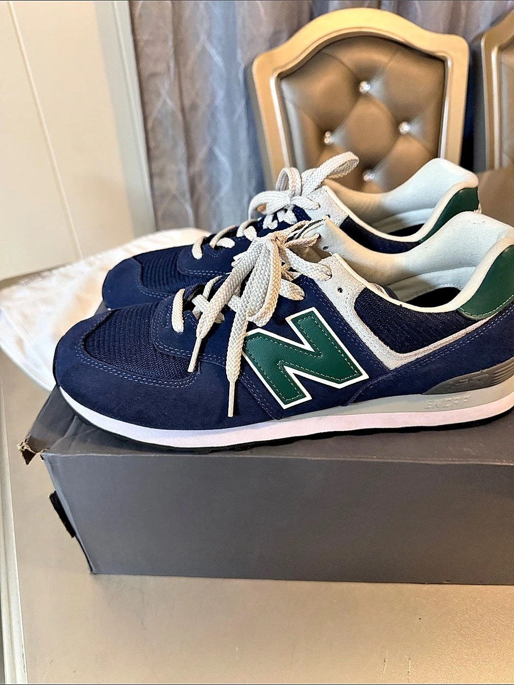 New Balance 574 Classic Sneakers Blue & Green US 12
